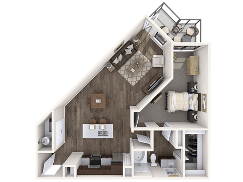 The Wall Street Lofts in Midland, Texas A6 Floor Plan